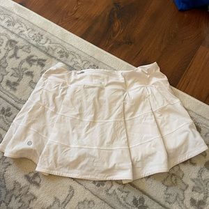 White lululemon tennis skirt